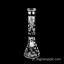 Novo design de 15 polegadas Baker Shisha Herb Dry Smoking Glass Water Tubs com tigela transparente e Dow